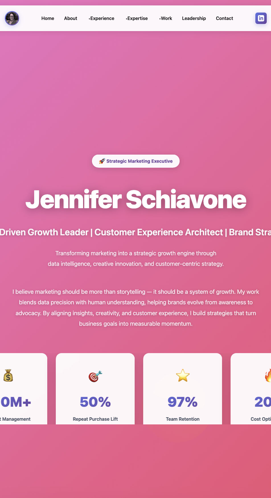 Marketing Executive Profile