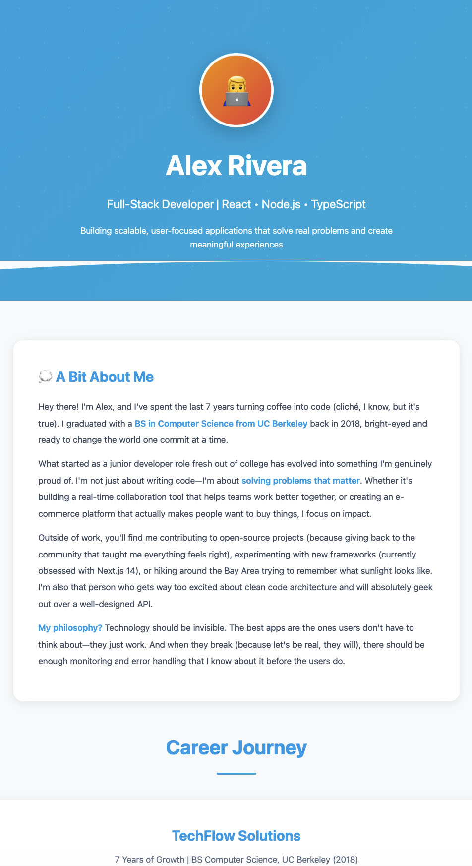 Full-Stack Developer Profile