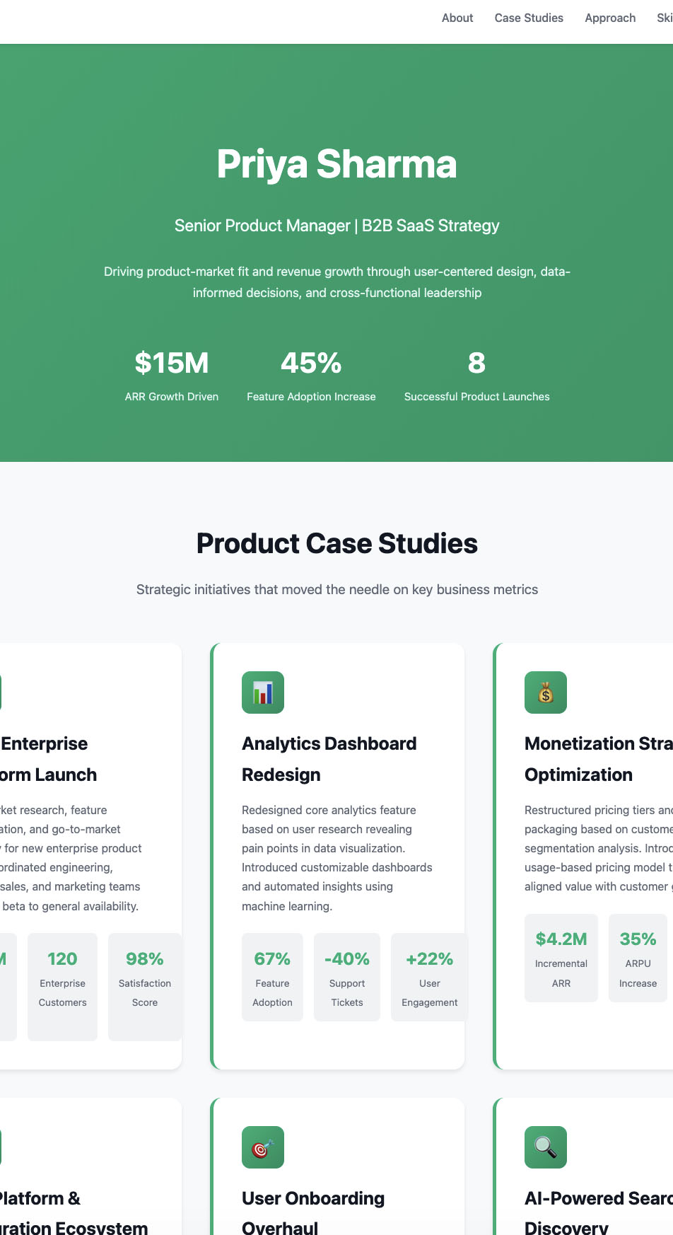 Product Manager Profile